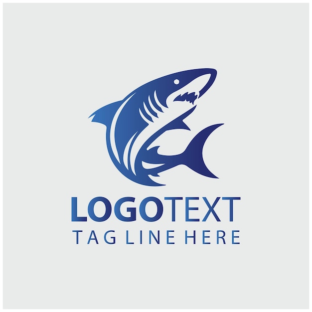 Ilustraciones vectoriales del logotipo del tiburón