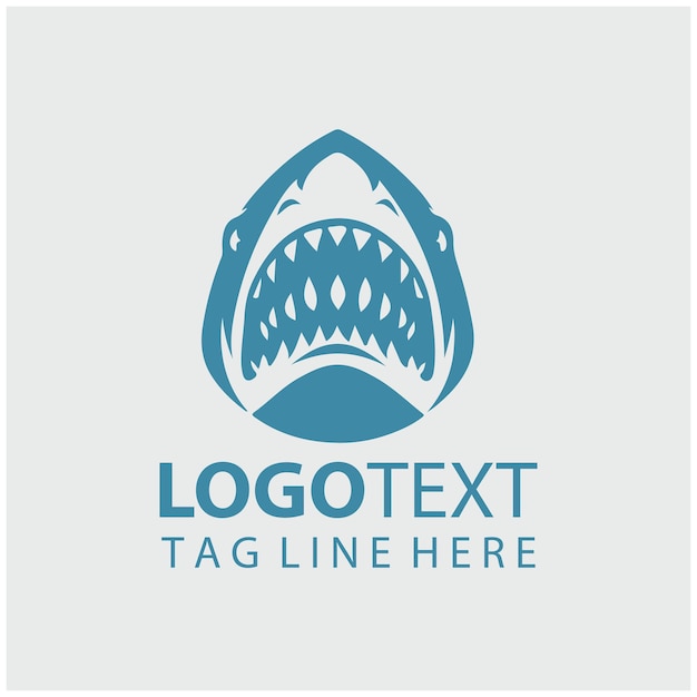 Ilustraciones vectoriales del logotipo del tiburón