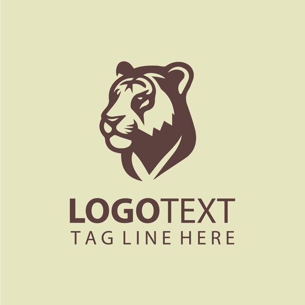 Ilustraciones vectoriales del logotipo del tigre