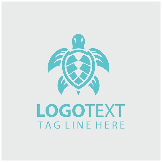 Ilustraciones vectoriales del logotipo de la tortuga