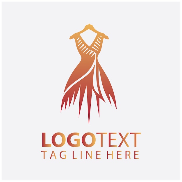 Ilustraciones vectoriales de logotipos de moda para vestidos