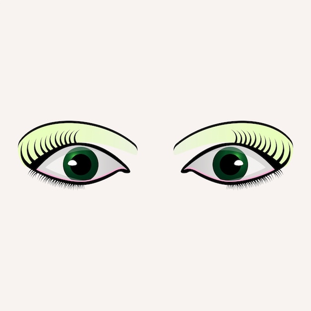 Vector ilustraciones vectoriales de ojos realistas