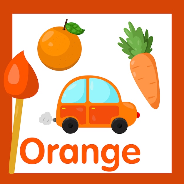 Ilustrador de color naranja.