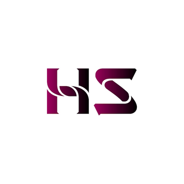 Ilustrador del diseño del logotipo de hs