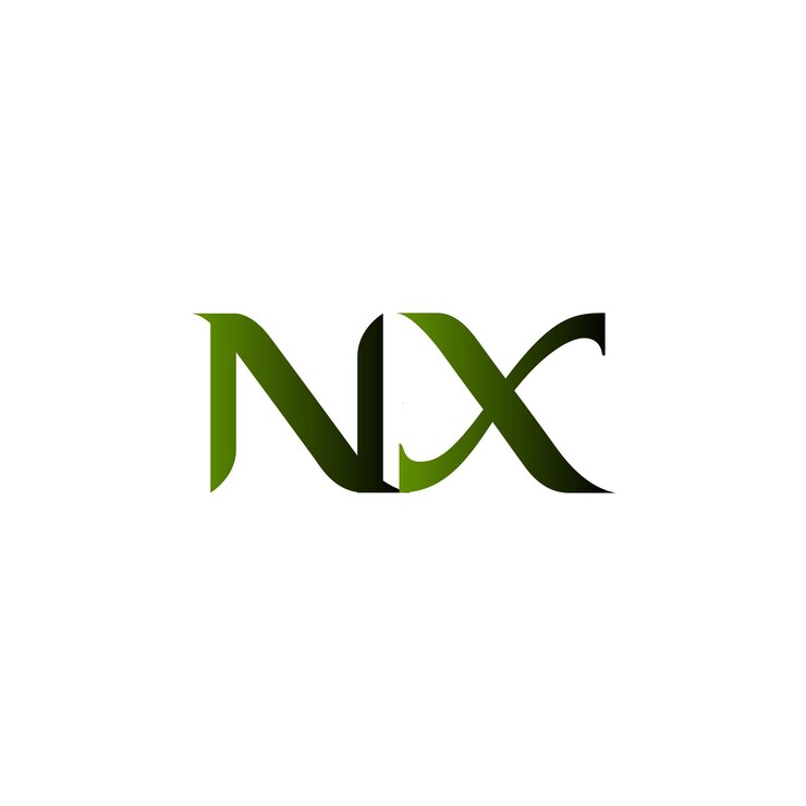Vector ilustrador de diseño de logotipo nx
