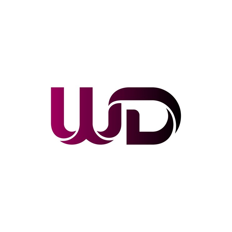 ilustrador de diseño de logotipo wd
