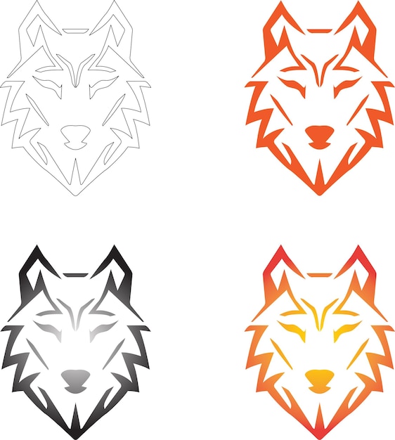 Vector ilustrador de leones para logotipos y otros