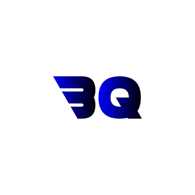 ilustrador de logotipos moderno de bq