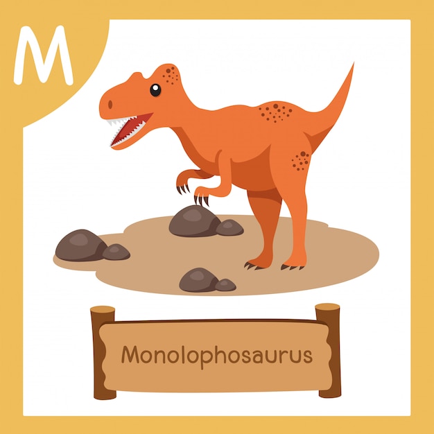 Ilustrador de M para Dinosaur monolophosaurus