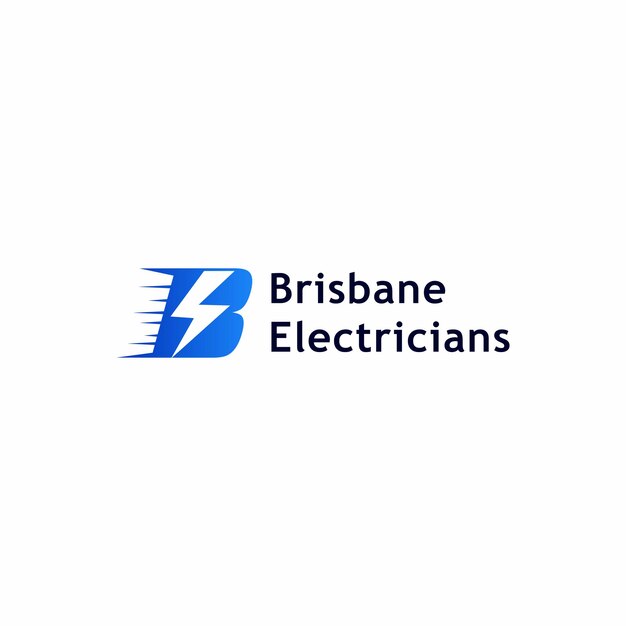 Ilustrador de plantilla de diseño de logotipo de electricidad de letra inicial B