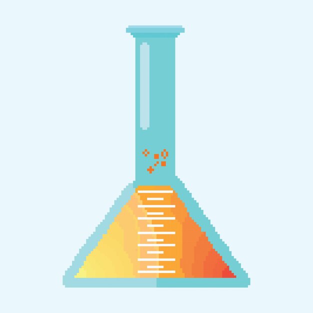 Ilustrador de poción de vector de píxeles