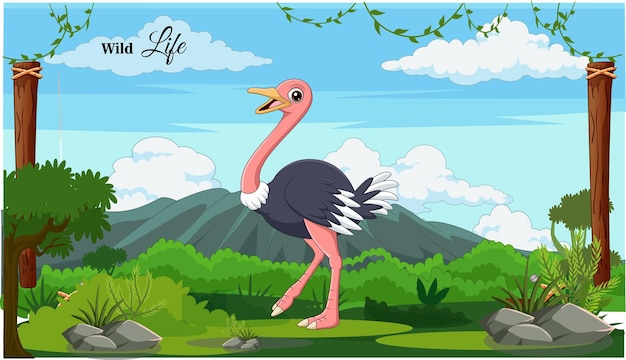 Ilustrador de vectores de animales del bosque