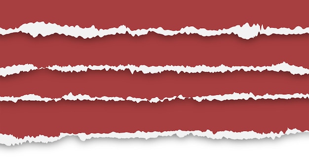 Ilustrador vectorial de bordes de papel rasgados