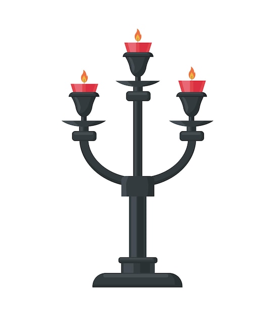 Vector ilustrador vectorial de candelabro