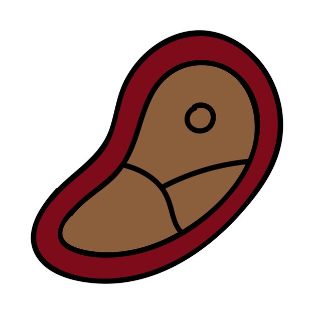 ilustrador vectorial de la carne