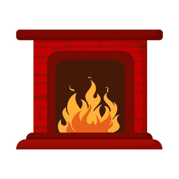 Vector ilustrador vectorial de chimenea