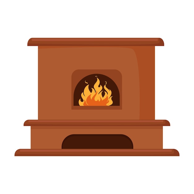 Vector ilustrador vectorial de chimenea