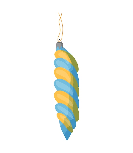 Ilustrador vectorial de decoraciones para árboles de Navidad