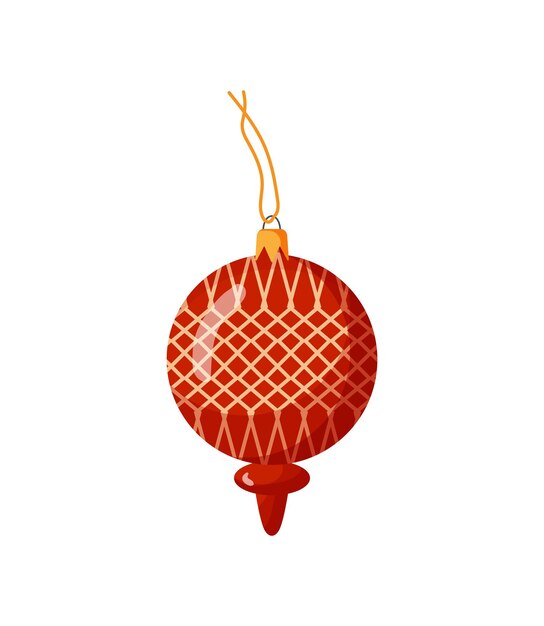 Ilustrador vectorial de decoraciones para árboles de Navidad