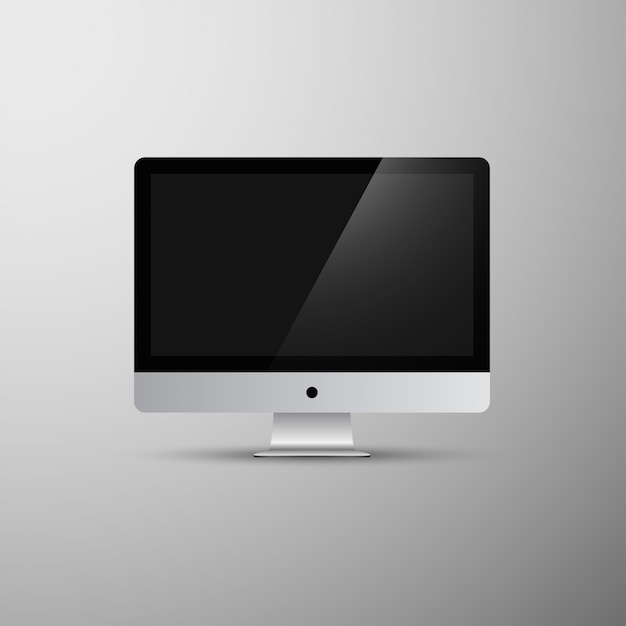 Imac computer monoblock vector mokcup