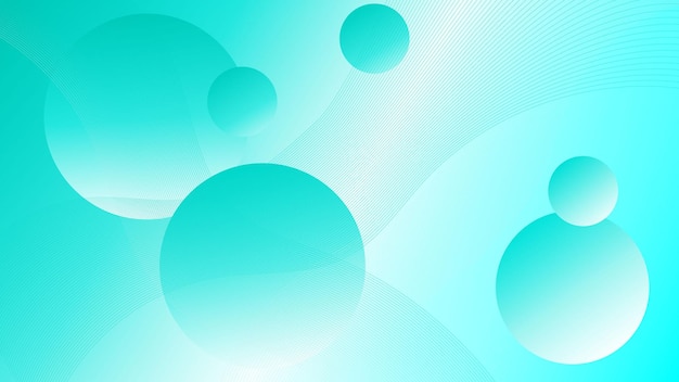 una imagen abstracta azul y verde de círculos en un fondo azul y verde