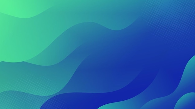 una imagen abstracta azul y verde de una onda abstracta ondulada