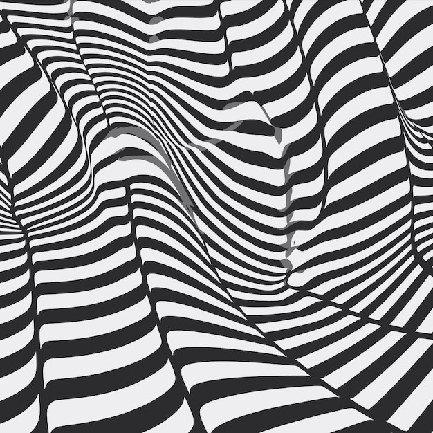 una imagen abstracta en blanco y negro de un patrón ondulado