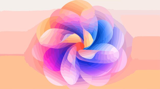 una imagen abstracta colorida de una espiral con un diseño multicolor