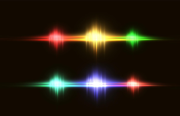 Vector imagen abstracta de un flash de iluminación shine