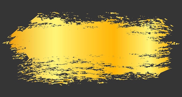 imagen abstracta de pincel dorado en fondo negro