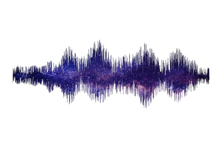 una imagen abstracta púrpura y azul de una línea de color púrpira y azul