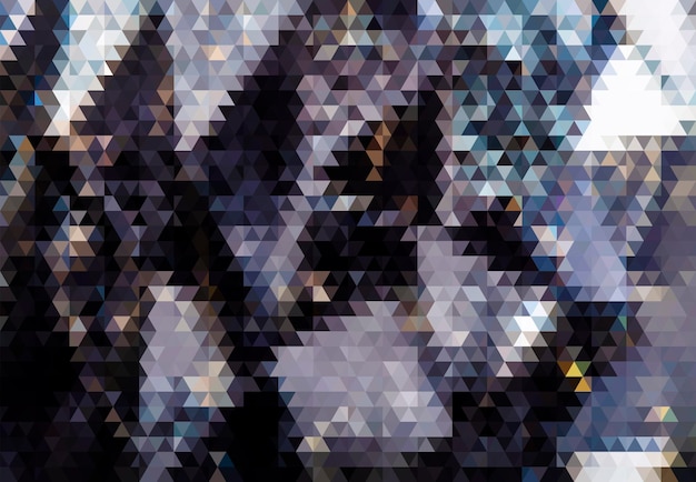 imagen abstracta vectorial de cristales negros