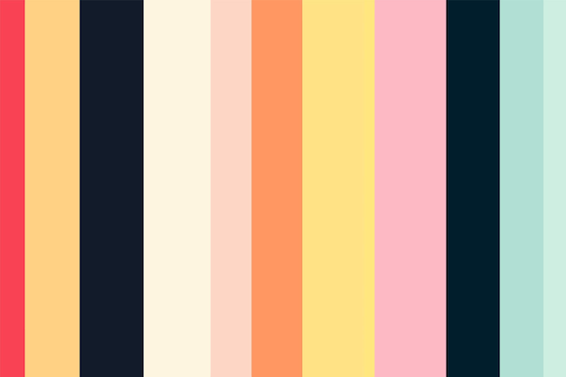 Imagen abstracta vibrante con diez rayas verticales en diferentes colores en negrita
