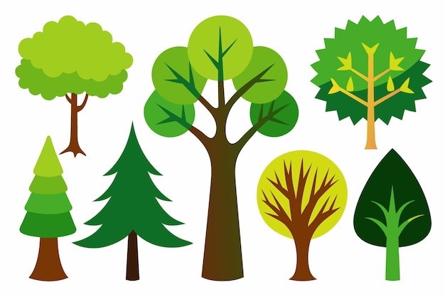 una imagen de un árbol con diferentes colores de los árboles
