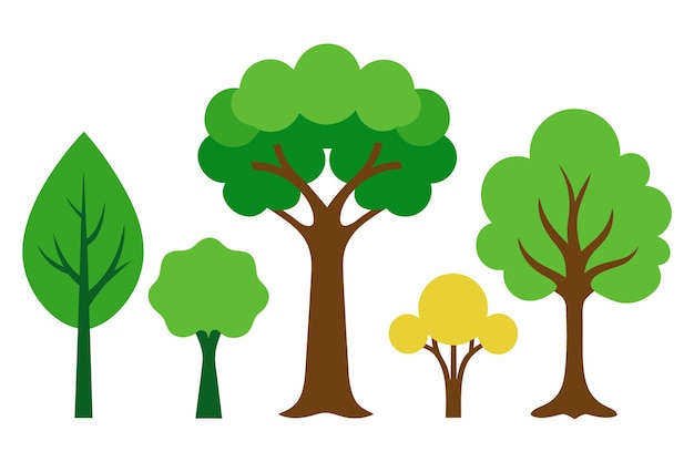 una imagen de un árbol con diferentes colores y la palabra árboles