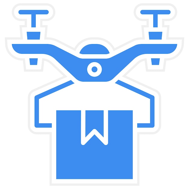 una imagen azul y blanca de una camisa con la palabra t en ella