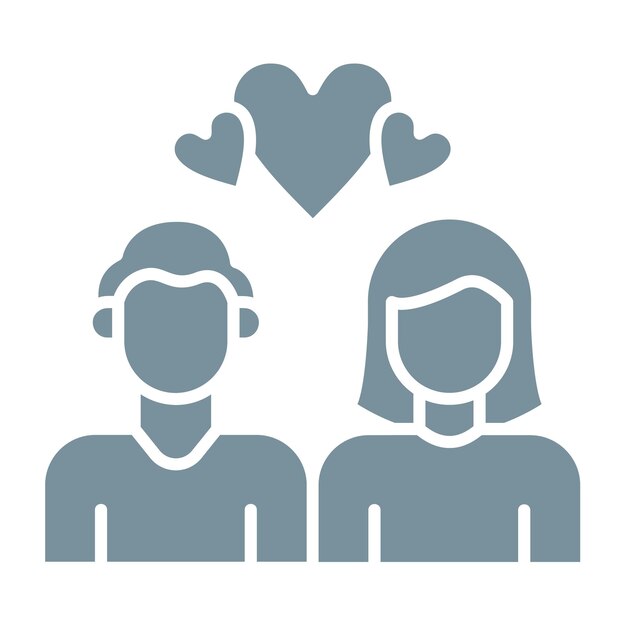 una imagen azul y blanca de una pareja y un corazón con las palabras amor en él