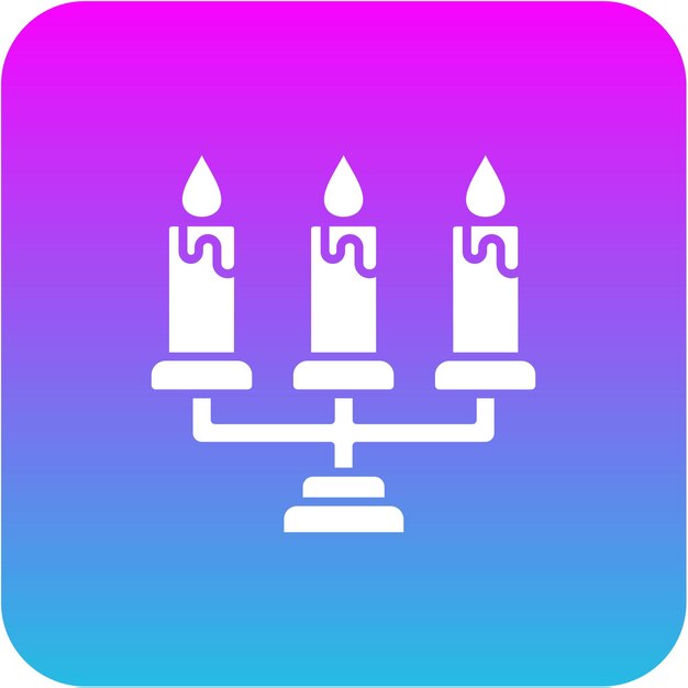 una imagen azul y púrpura de un pastel de cumpleaños con velas