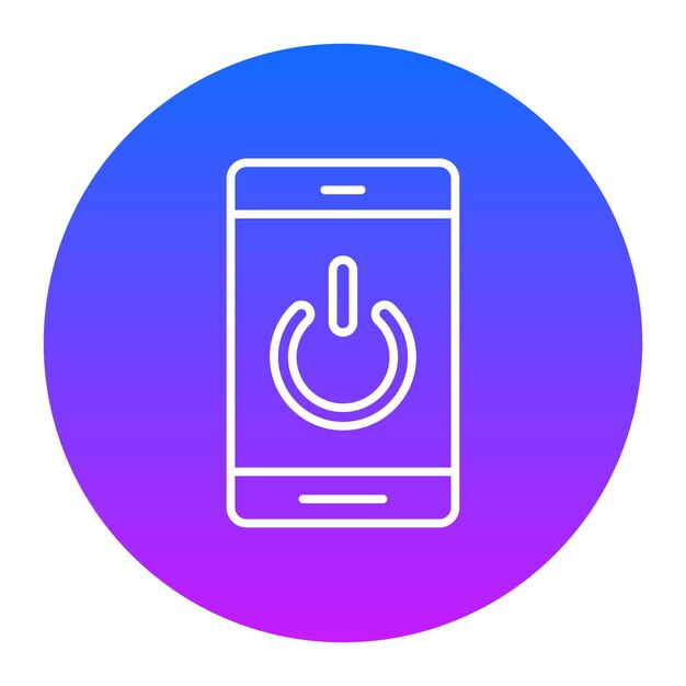 una imagen azul y rosa de un teléfono celular con un círculo azul alrededor del centro