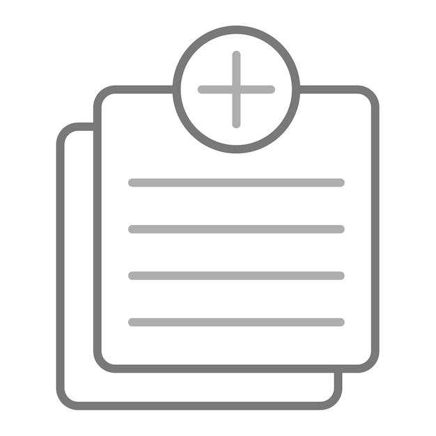 una imagen blanca y gris de un documento con una cruz en él