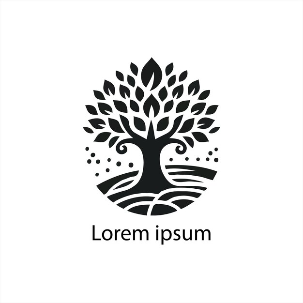 una imagen en blanco y negro de un árbol y las palabras " lg " en él