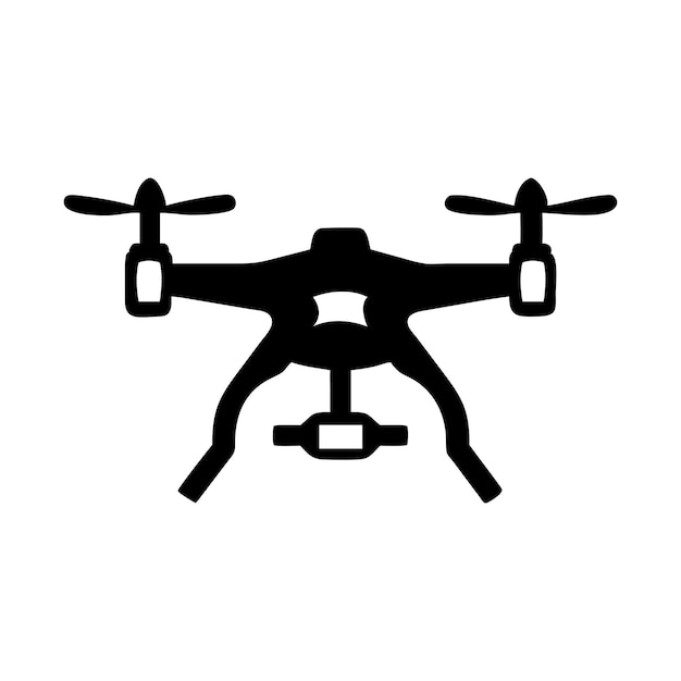 una imagen en blanco y negro de un avión no tripulado con un fondo en negro y blanco