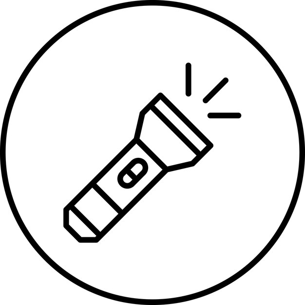 una imagen en blanco y negro de una batería en un círculo