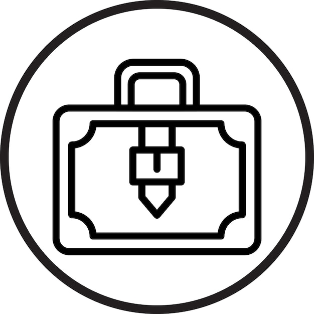 una imagen en blanco y negro de una bolsa con una llave en el medio