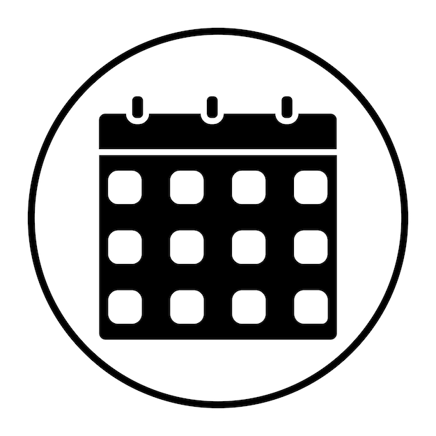 una imagen en blanco y negro de un calendario con las palabras "píldoras" en él
