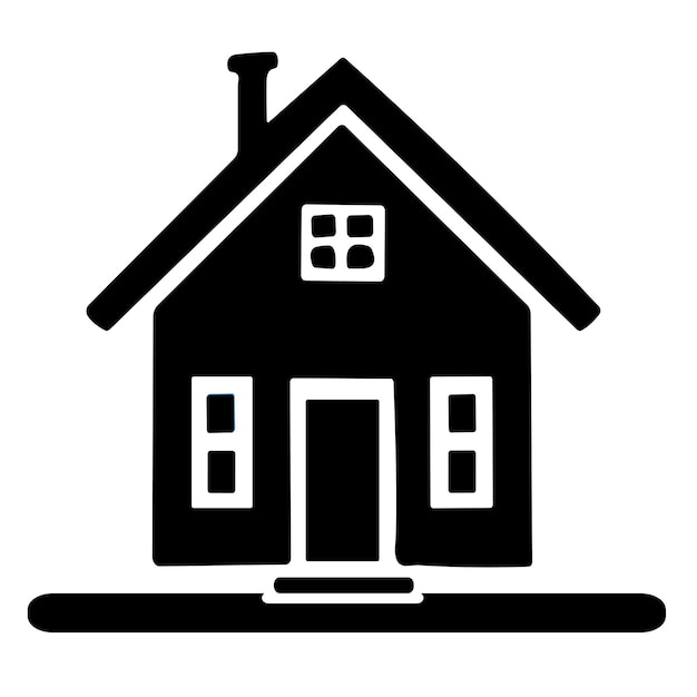 Una imagen en blanco y negro de una casa con la puerta abierta
