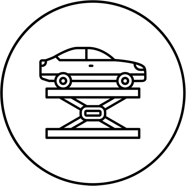 una imagen en blanco y negro de un coche con las palabras coche en él