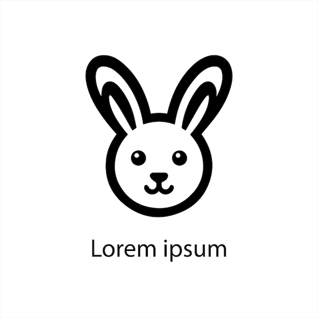 una imagen en blanco y negro de un conejo con las palabras " lx lx " en él