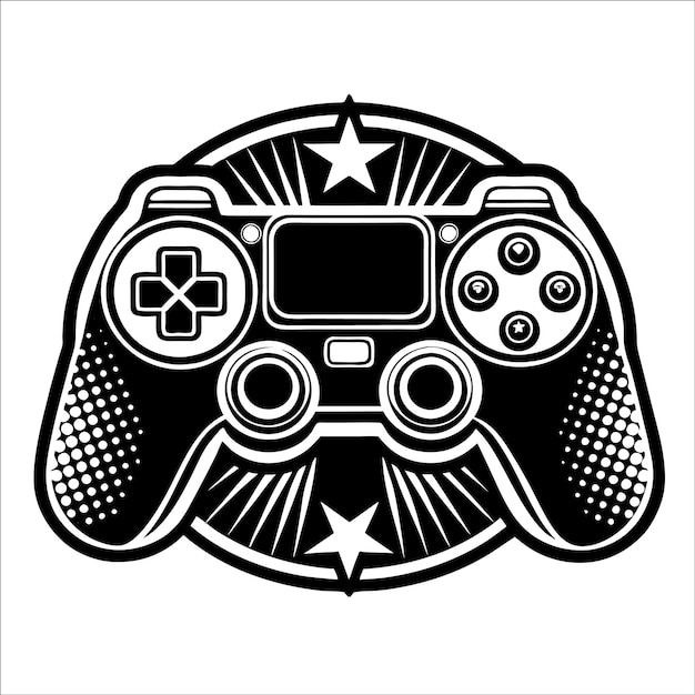 una imagen en blanco y negro de un controlador de videojuego