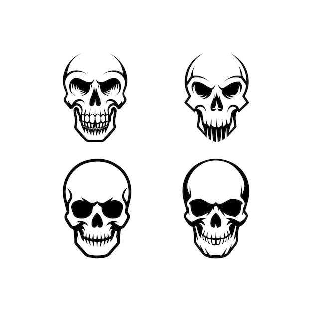 una imagen en blanco y negro de un cráneo con un fondo blanco